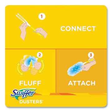 Swiffer® Refill Dusters, Dust Lock Fiber, 2" X 6", Light Blue, 18-box, 4 Boxes-carton freeshipping - TVN Wholesale